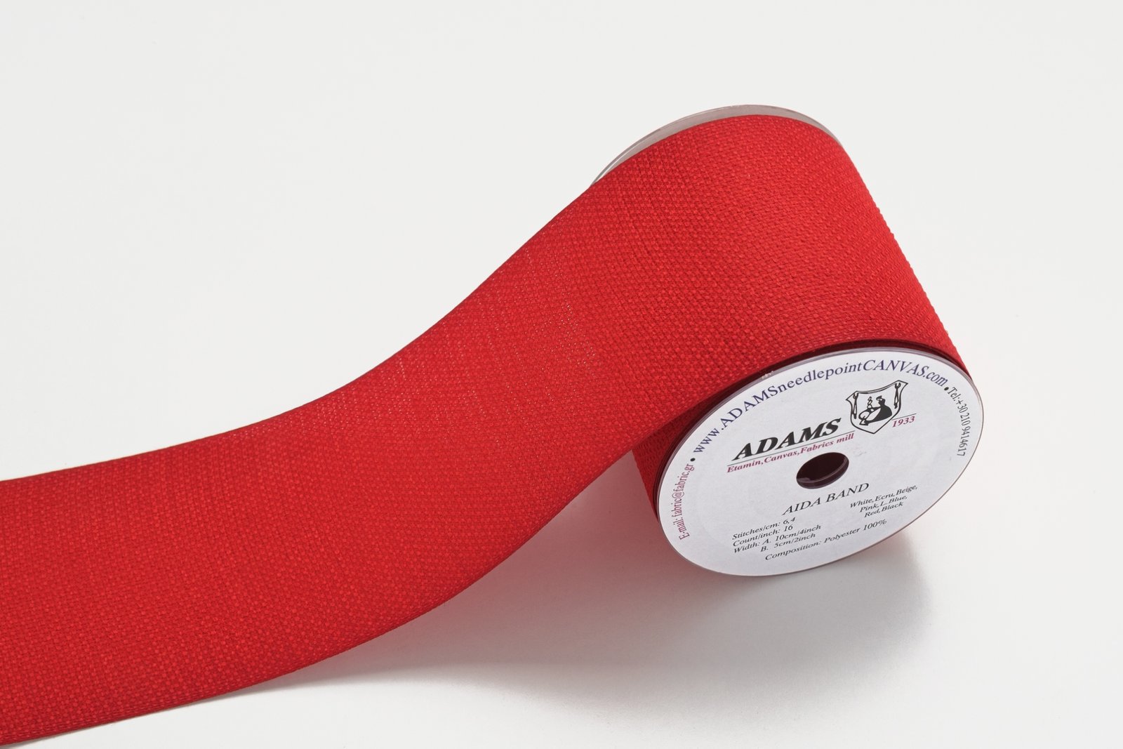 18FASKENxxxPOL(a)[EMBROIDERY BRAID 10cm. POLYESTER [RED]